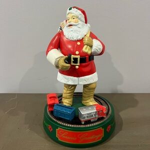 ERTL Coca Cola Santa Claus Mechanical Bank with Train First in Series